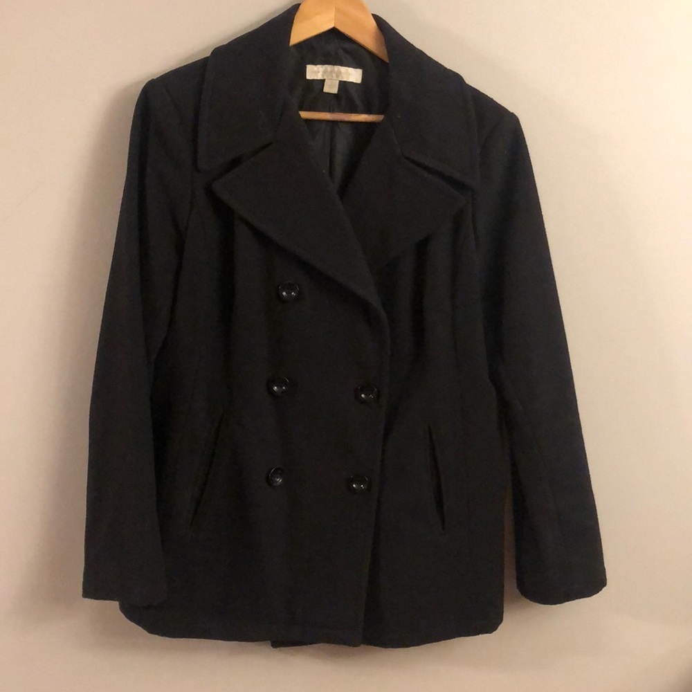 Black pea coat
